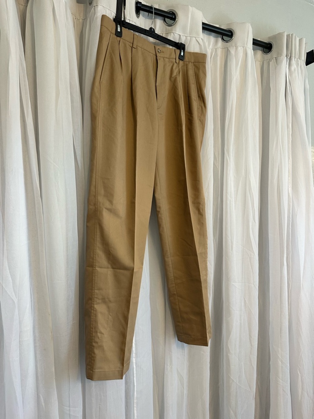 Dockers Mens Khaki Pleated Khaki Dress Pants - Picture 9 of 9